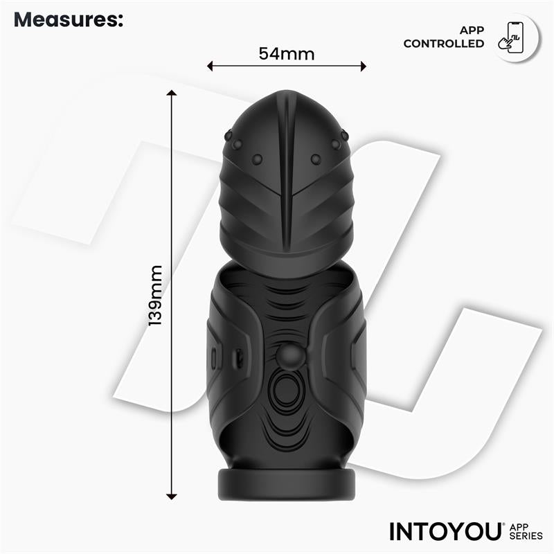 INTOYOU APP SERIES - ZONTE ROTATING CAP VIBRATING MASTURBATOR WITH APP