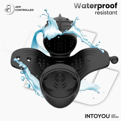 INTOYOU APP SERIES - ZONTE ROTATING CAP VIBRATING MASTURBATOR WITH APP