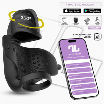INTOYOU APP SERIES - ZONTE ROTATING CAP VIBRATING MASTURBATOR WITH APP