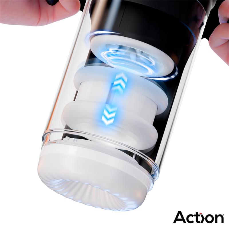 ACTION - ZYON ADVANCE AUTOMATIC THRUSTING AND ROTATING MASTURBATOR