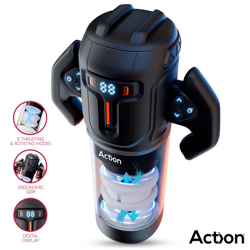 ACTION - ZYON ADVANCE AUTOMATIC THRUSTING AND ROTATING MASTURBATOR