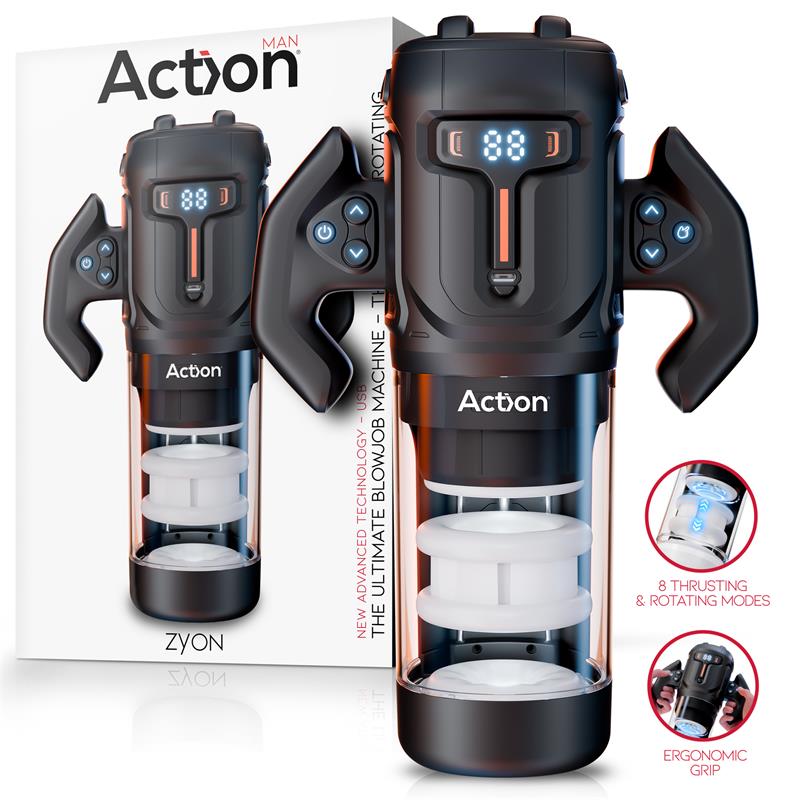 ACTION - ZYON ADVANCE AUTOMATIC THRUSTING AND ROTATING MASTURBATOR