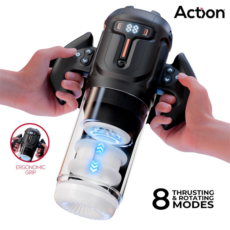 ACTION - ZYON ADVANCE AUTOMATIC THRUSTING AND ROTATING MASTURBATOR